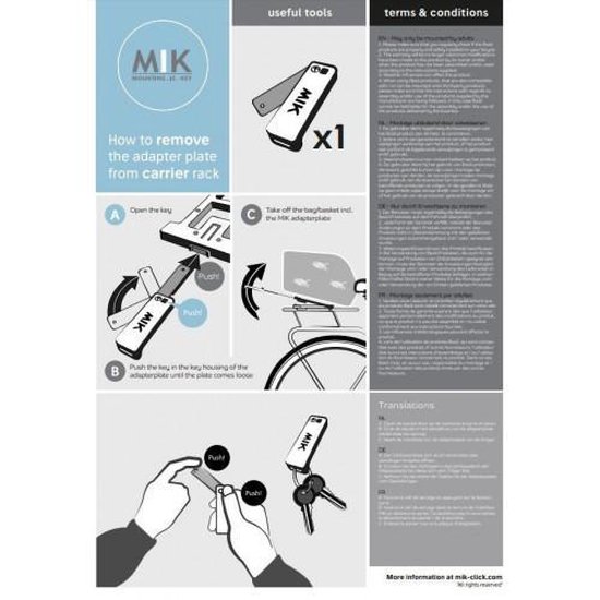 Basil Bohème MIK Dubbele Fietstas Indigo - Blauw