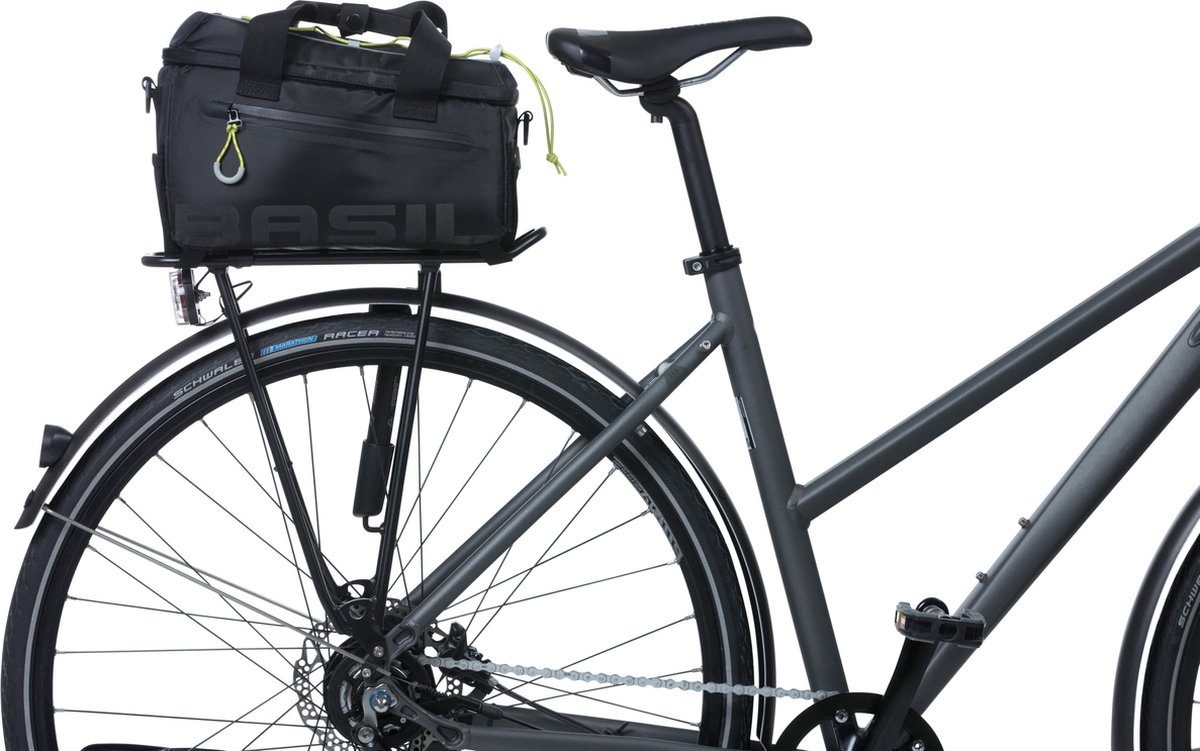 Basil Miles Drager Tas/Limoengroen - Zwart