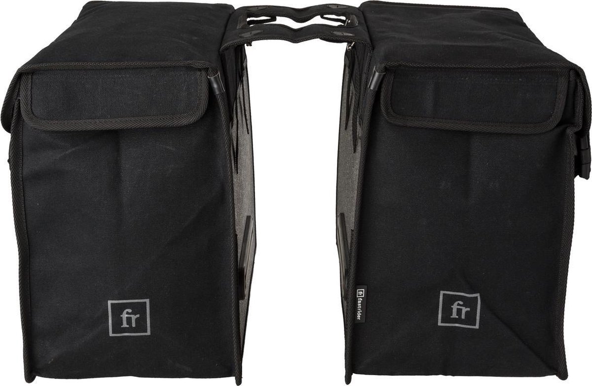 Fastrider Canvas 94 Double Bag Fietstas - Zwart