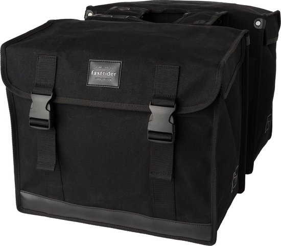 Fastrider Canvas 94 Double Bag Fietstas - Zwart