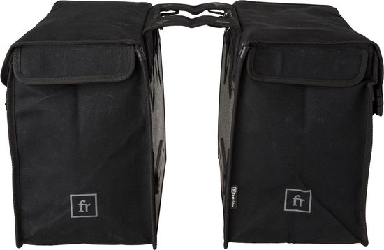 Fastrider Canvas 94 Double Bag Fietstas - Zwart