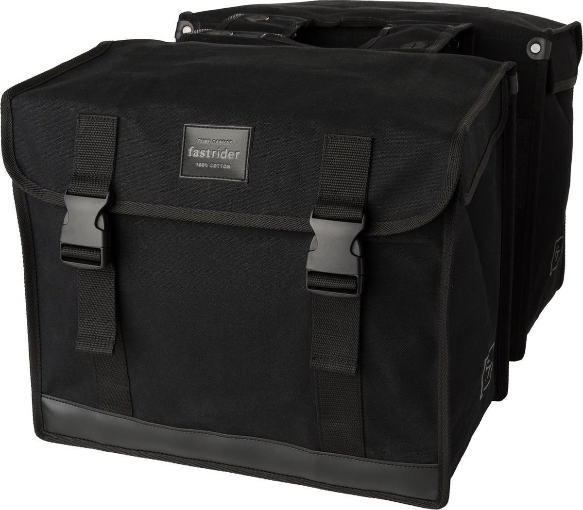Fastrider Canvas 94 Double Bag Fietstas - Zwart