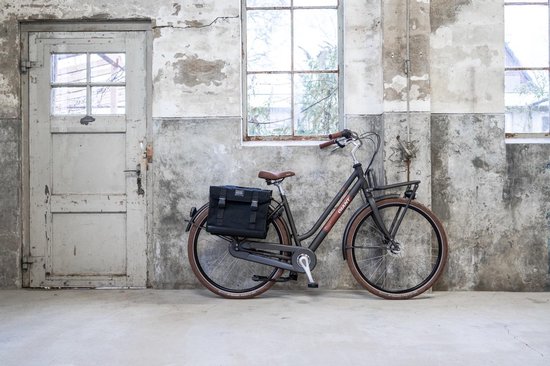 Fastrider Canvas 94 Double Bag Fietstas - Zwart
