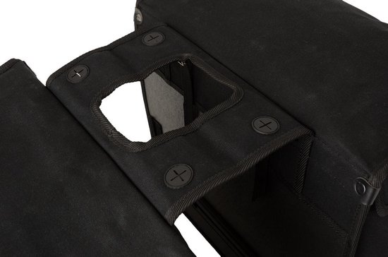 Fastrider Canvas 94 Double Bag Fietstas - Zwart