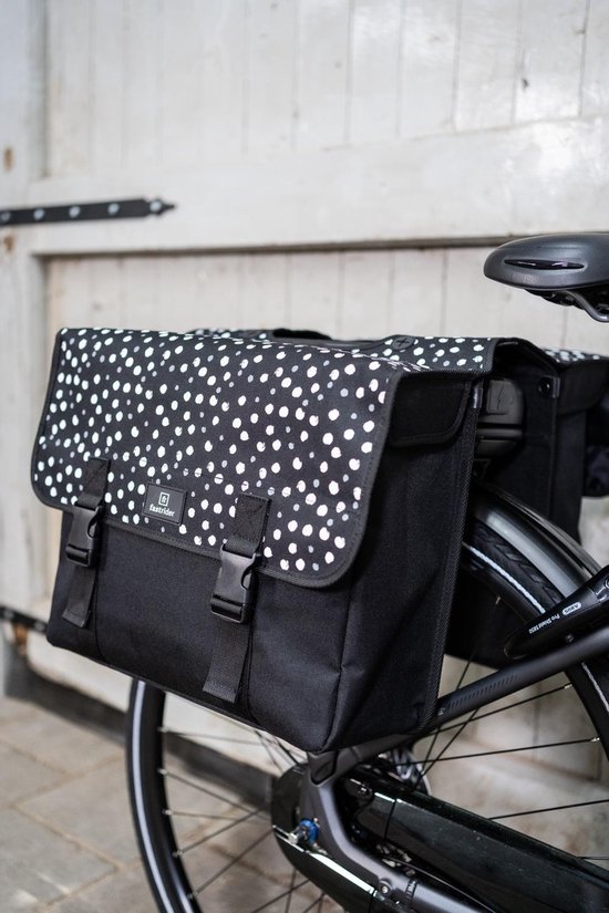 Fastrider Dot Double Bag Fietstas - Zwart