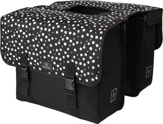 Fastrider Dot Double Bag Fietstas - Zwart