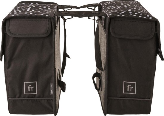 Fastrider Dot Double Bag Fietstas - Zwart