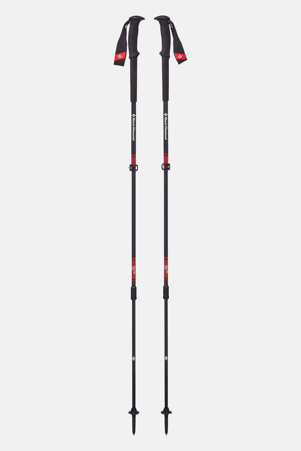 Black Diamond Trail Pro Wandelstok Zwart/ - Rood