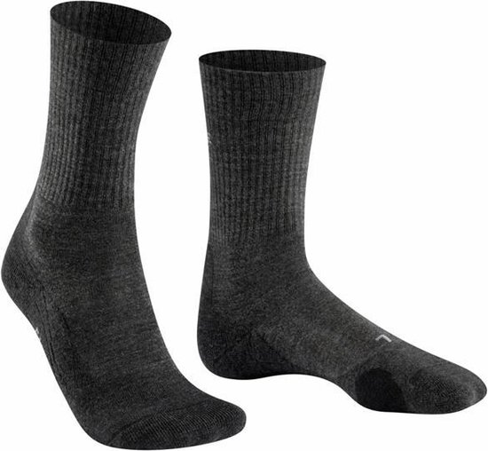 Falke TK2 Wool Sok Dames Donkergrijs/Middengrijs