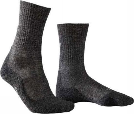 Falke TK2 Wool Sok Dames Donkergrijs/Middengrijs