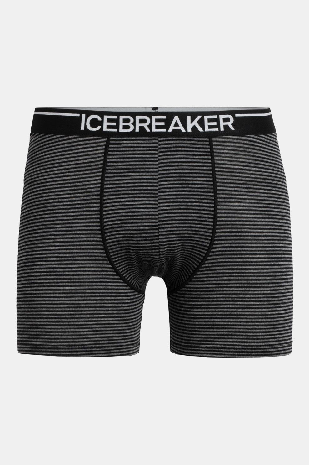 Icebreaker Anatomica Boxer Middengrijs/ - Zwart