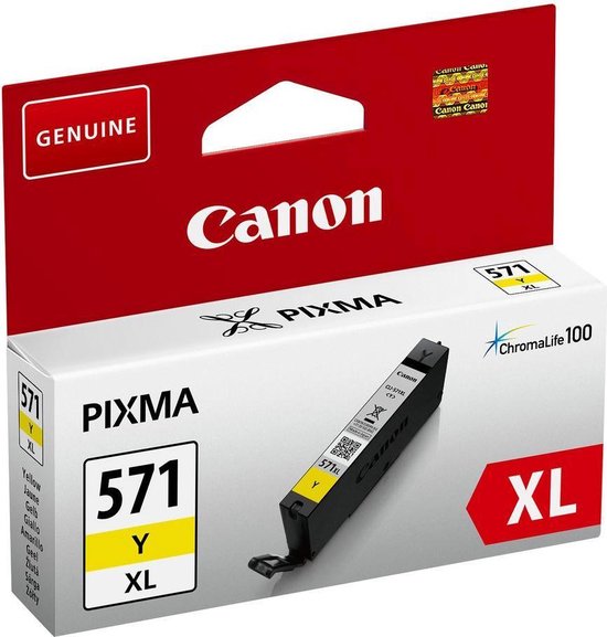 Canon CLI-571XL Cartridge - Amarillo