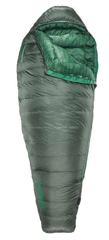 Therm-a-Rest Questar 32F/0C Long Mummy Dons Slaapzak Lichtgroen