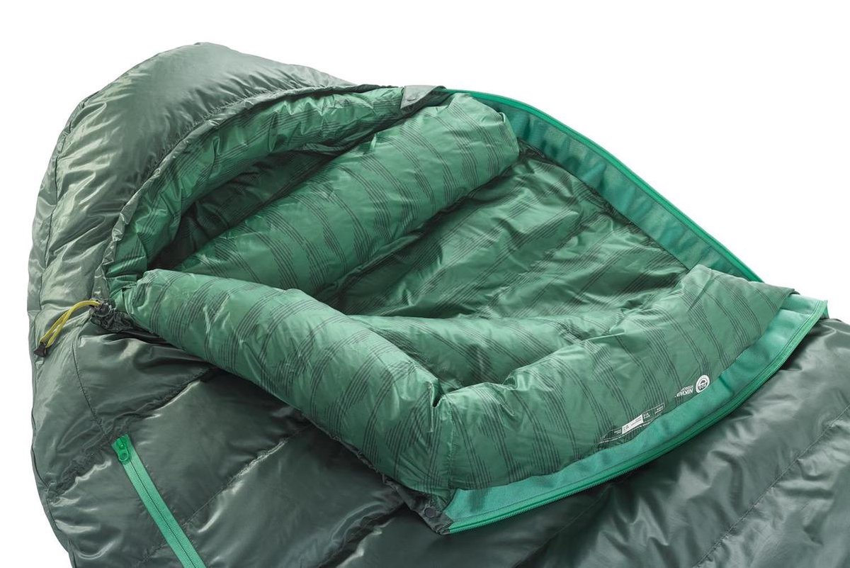 Therm-a-Rest Questar 32F/0C Long Mummy Dons Slaapzak Lichtgroen