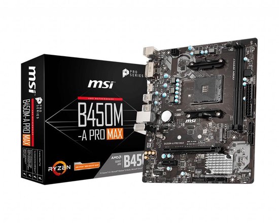 MSI B450M-A PRO MAX Socket AM4 micro ATX AMD B450