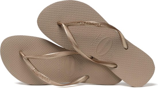Havaianas Slippers Slim Métallic Femme by - Roze