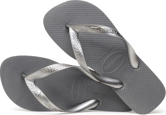 Havaianas Slippers Top Tiras by - Silver