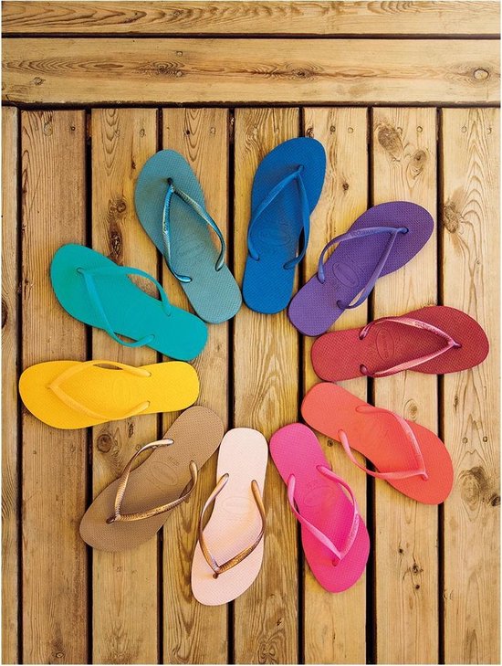 Havaianas Slippers Slim Métallic Femme by - Roze
