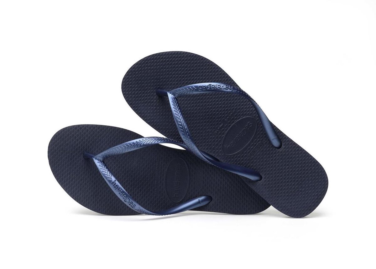 Havaianas Slippers Slim M&#233;tallic Femme by - Blauw