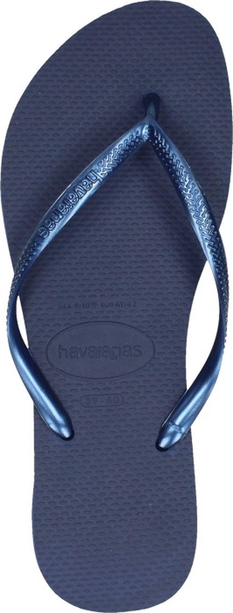Havaianas Slippers Slim M&#233;tallic Femme by - Blauw