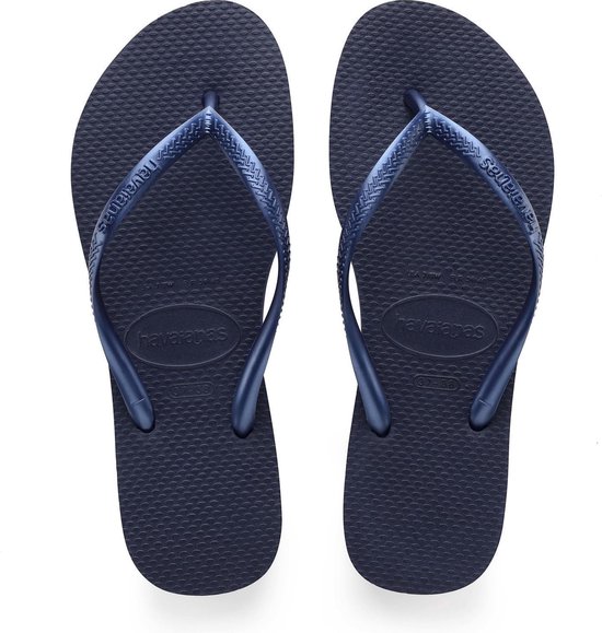 Havaianas Slippers Slim Métallic Femme by - Blauw