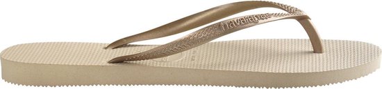 Havaianas Slippers Slim M&#233;tallic Femme by - Beige