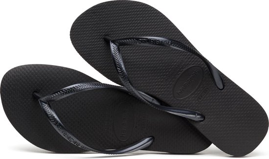 Havaianas Slippers Slim Métallic Femme by - Zwart