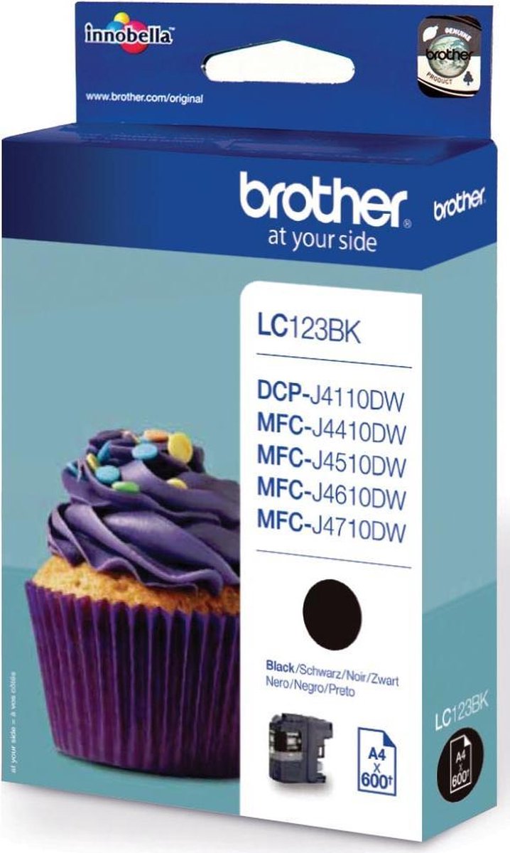 Brother LC-123BK - - Zwart