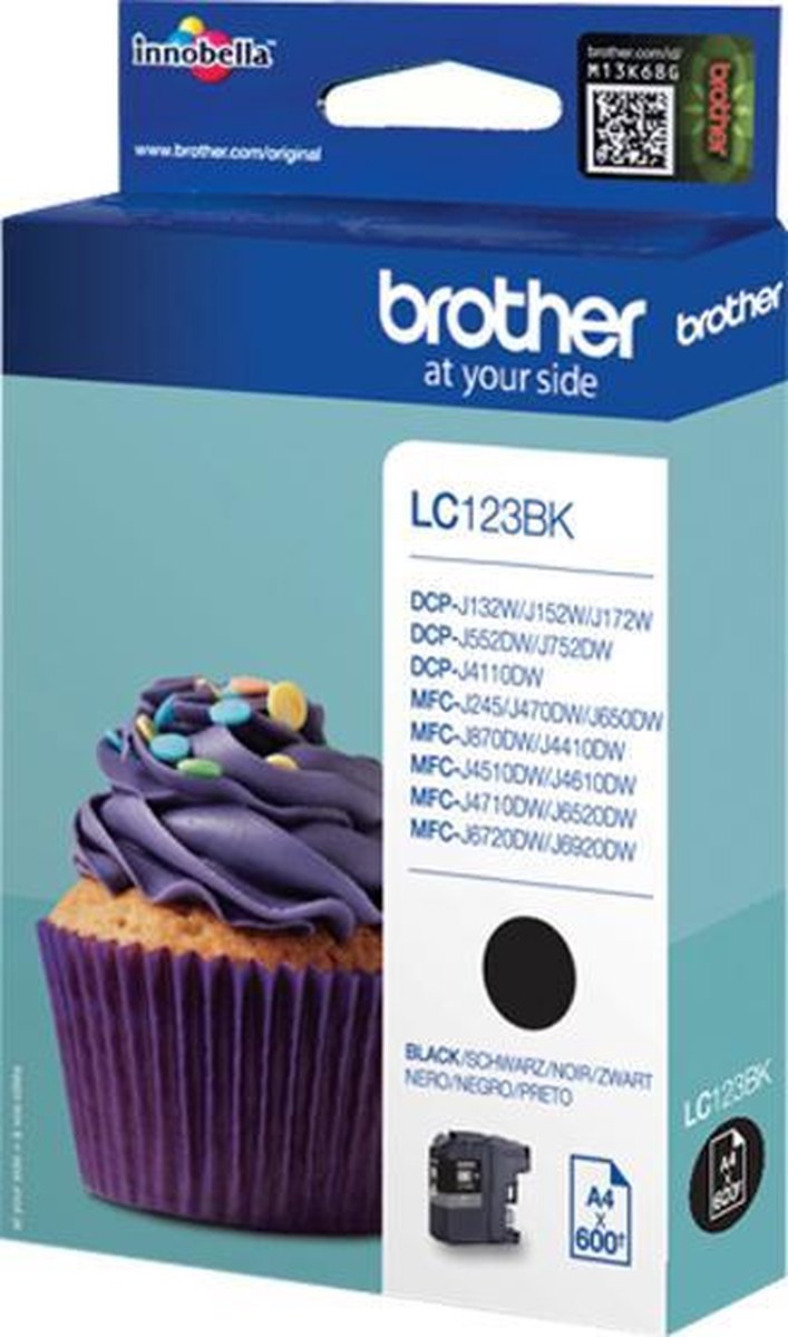 Brother LC-123BK - - Zwart