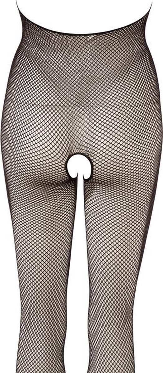 Mandy mystery Line Borsten en kruis vrije Catsuit S-L - Zwart