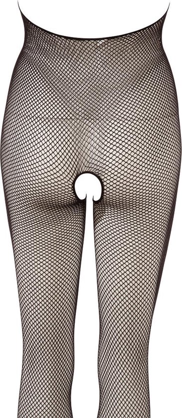 Mandy mystery Line Borsten en kruis vrije Catsuit S-L - Zwart