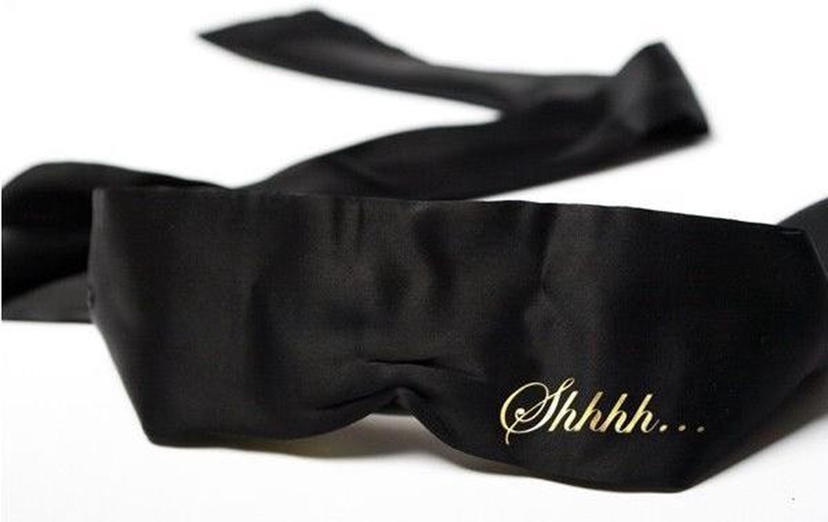 Bijoux Indiscrets Satijnen Blinddoek Shhh - Zwart