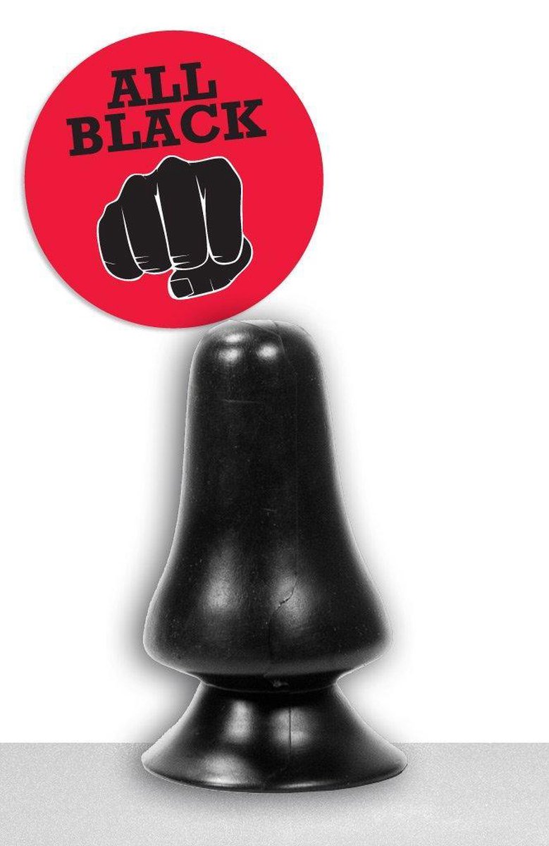 All Black Buttplug 12 cm - - Zwart