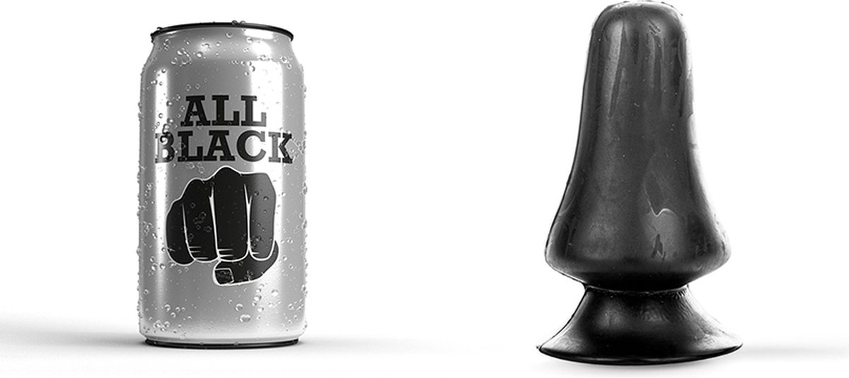 All Black Buttplug 12 cm - - Zwart