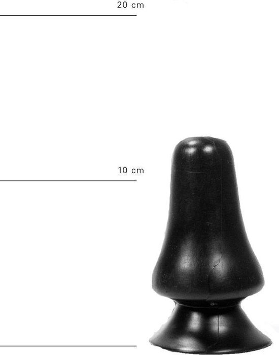 All Black Buttplug 12 cm - - Zwart