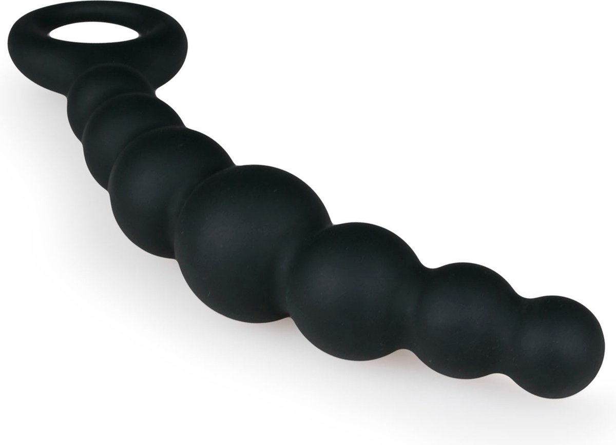 Eros e anale plug met kralen - Zwart