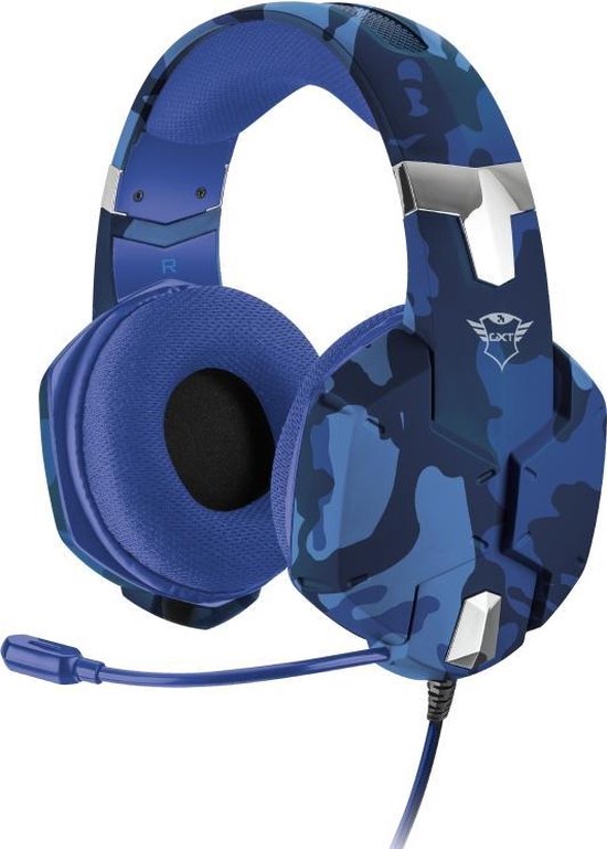Trust GXT 322B Carus - Gaming Headset voor PS4, PS5, Xbox Series X en PC - Navi Camo - Zwart