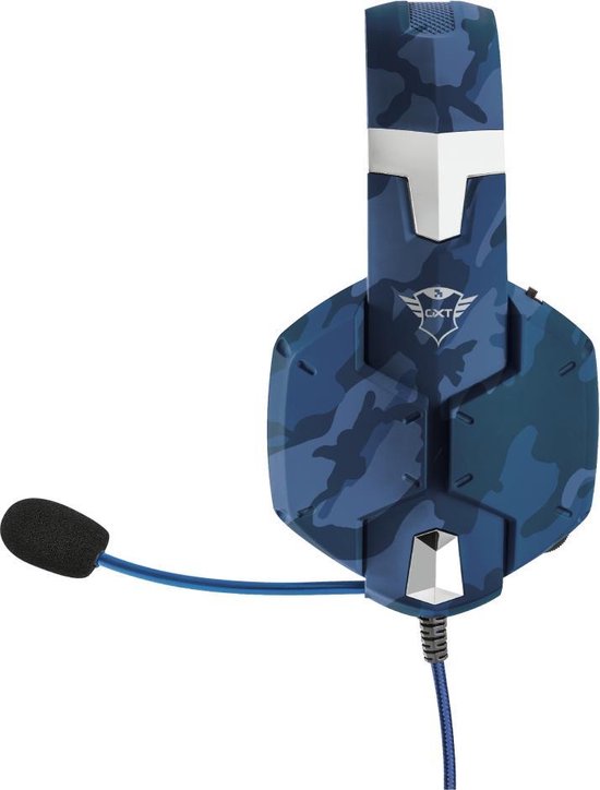 Trust GXT 322B Carus - Gaming Headset voor PS4, PS5, Xbox Series X en PC - Navi Camo - Zwart