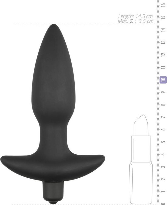 - Vibrerende buttplug - - Zwart