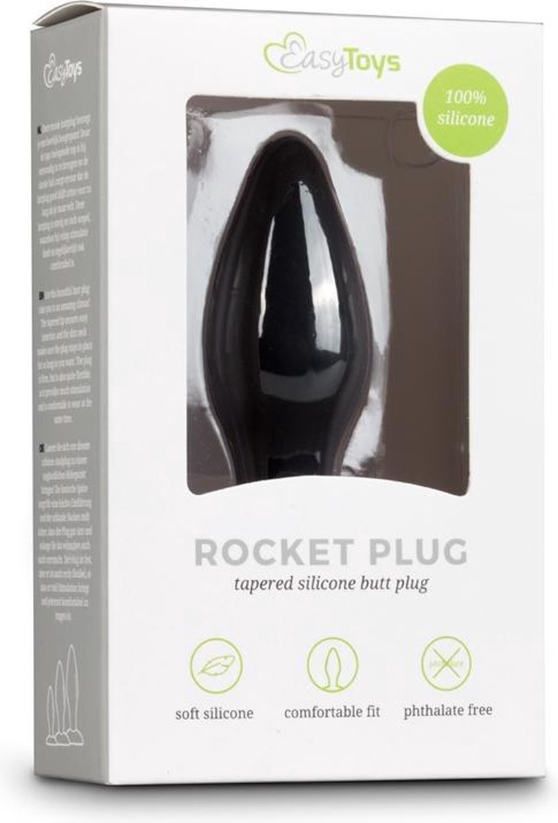 Kleinee siliconen buttplug - Zwart