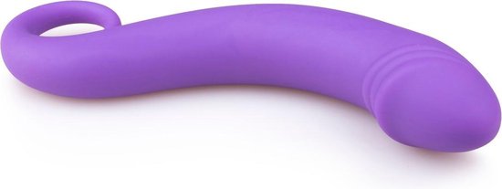 e siliconen prostaat dildo - Paars