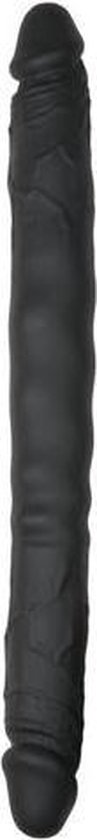 Double Ended Dildo - - Zwart