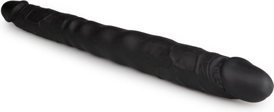 Double Ended Dildo - - Zwart
