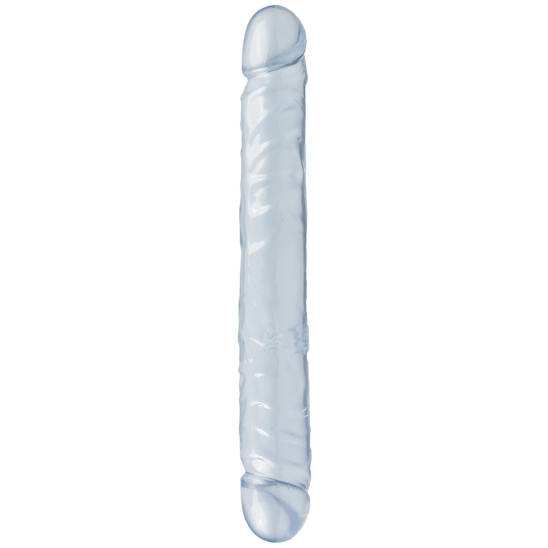 Crystal Jellies Lichtblauwe dubbele dildo