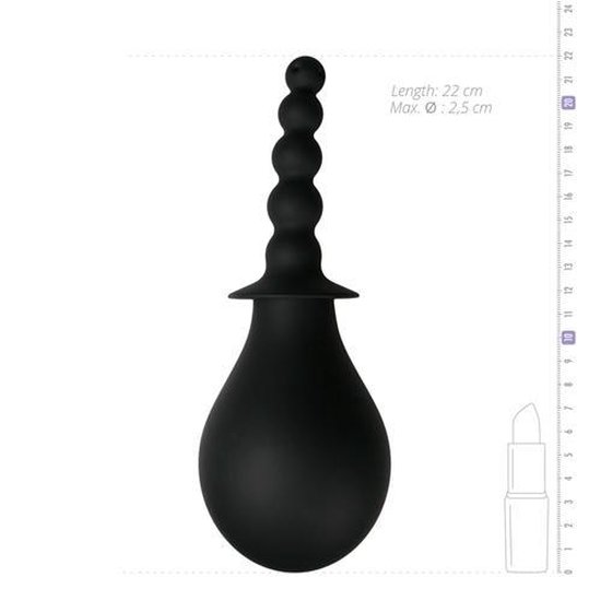 Steamy Douche - Anaal Douche - Zwart