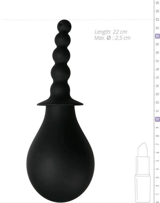 Steamy Douche - Anaal Douche - Zwart