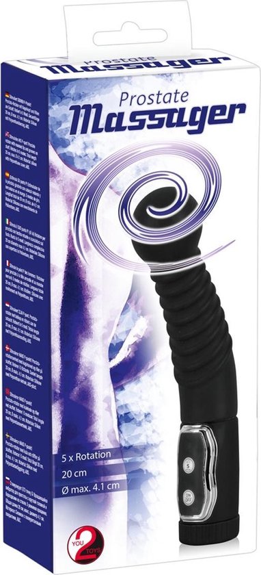 You2Toys Prostate Twister - Prostaat-/G-spotvibrator - Zwart