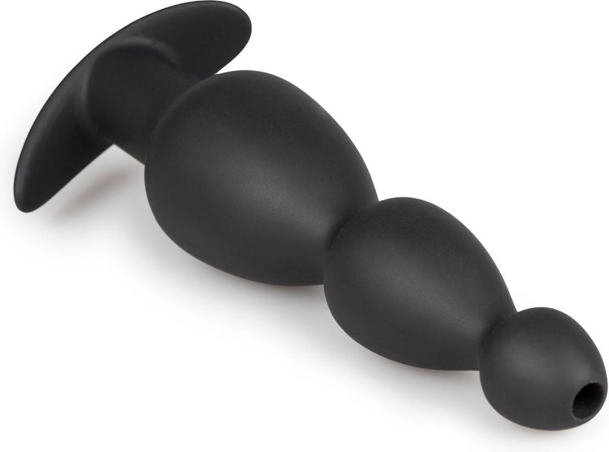 Sinner Gear Holle Siliconen Buttplug - Zwart