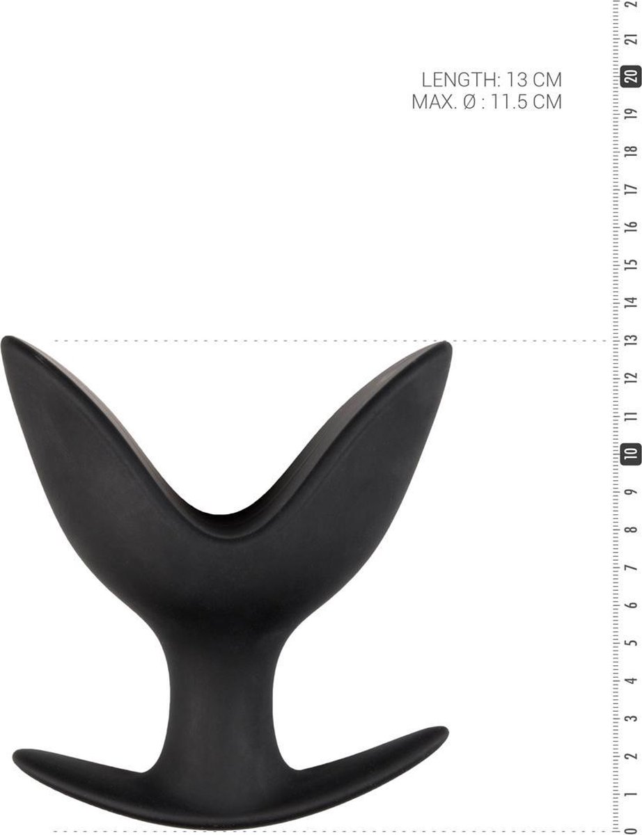 Sinner Gear Siliconen Anker Buttplug - Groot - Zwart