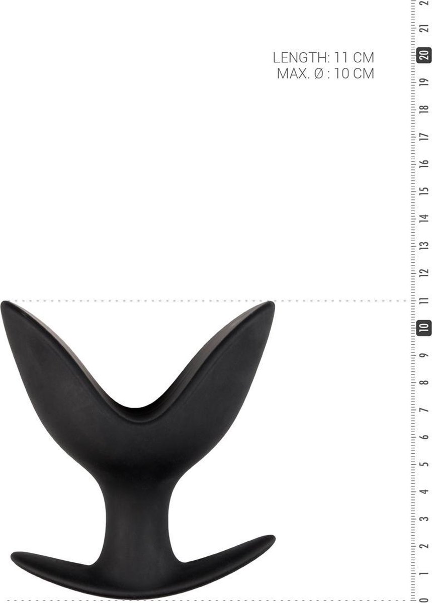 Sinner Gear Siliconen Anker Buttplug - Medium - Zwart